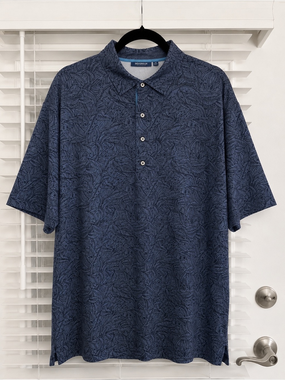 Devereux Men’s Golf Polo XL | Blue Performance Polo Shirt
